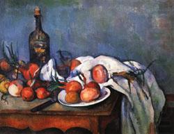 Still Life with Onions, Paul Cezanne